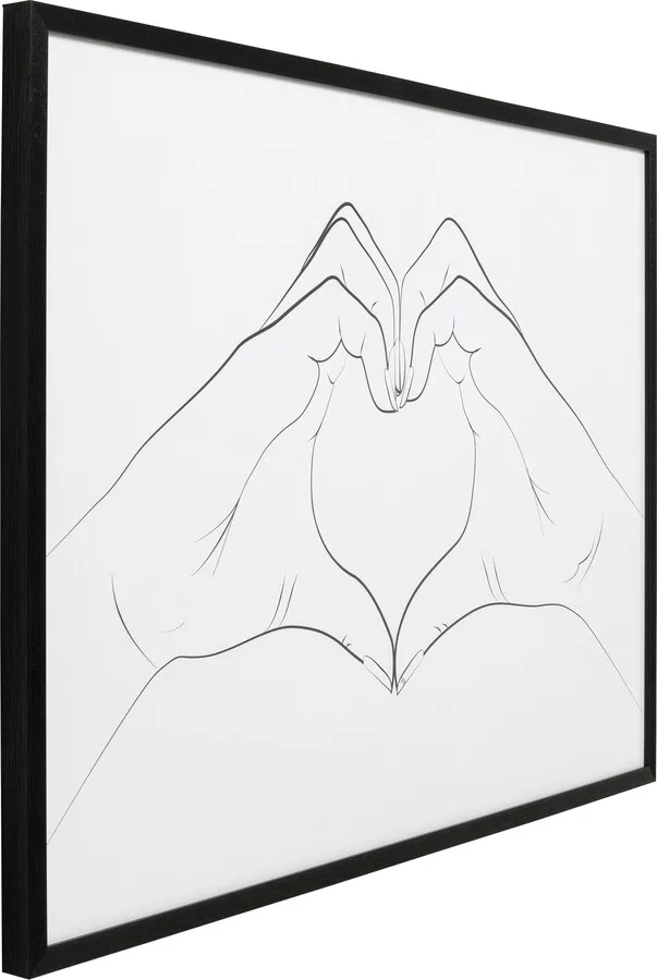 Obraz w ramie HEART HANDS 103x73