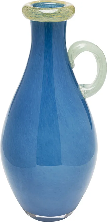 Wazon szklany SINA 32 cm - niebieski