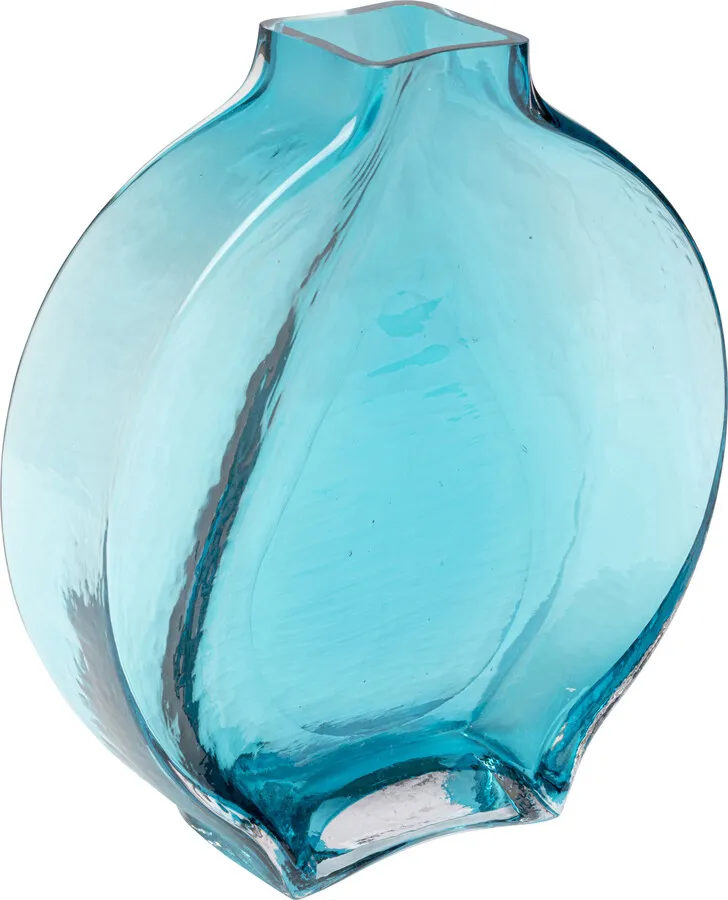 Wazon szklany TOJA 27 cm - niebieski