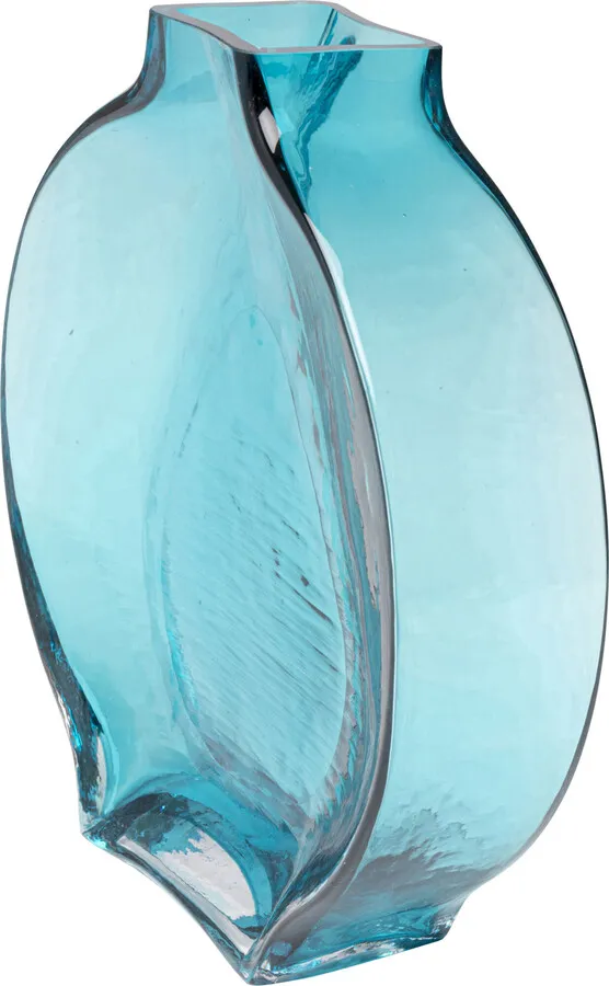 Wazon szklany TOJA 27 cm - niebieski
