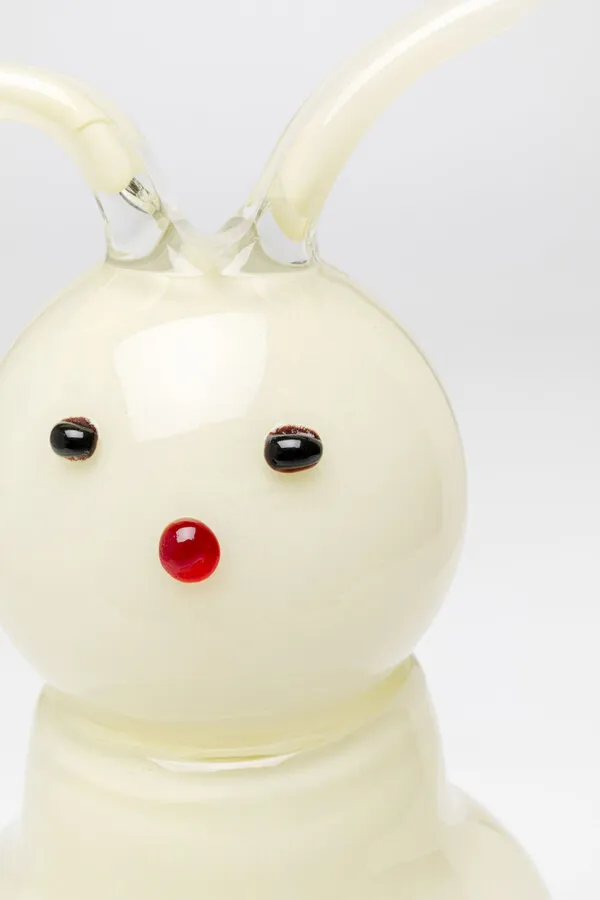 Wazon szklany TOJA FACE 34 cm - żółty