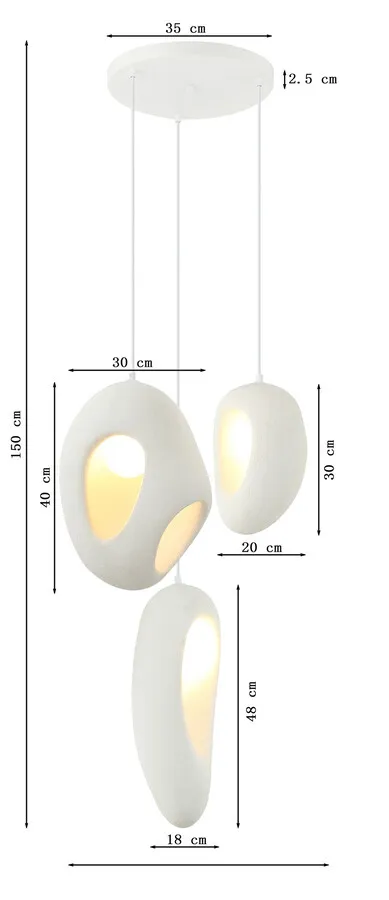 Lampa wisząca SOUL - biały