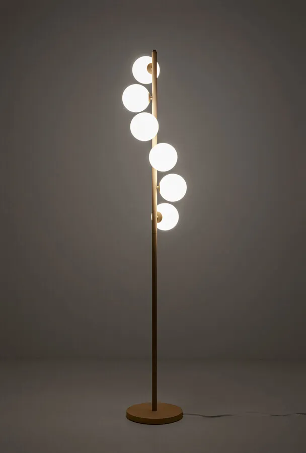 Lampa podłogowa SCALA BALLS - szarobeżowy