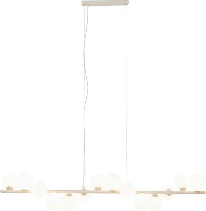Lampa wisząca SCALA BALLS Milky - szarobeżowy