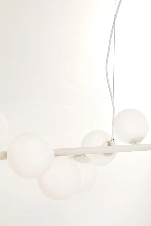 Lampa wisząca SCALA BALLS Milky - szarobeżowy
