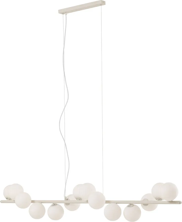 Lampa wisząca SCALA BALLS Milky - szarobeżowy