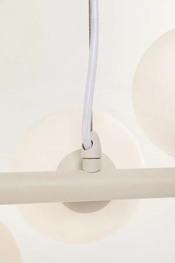 Lampa wisząca SCALA BALLS Milky - szarobeżowy