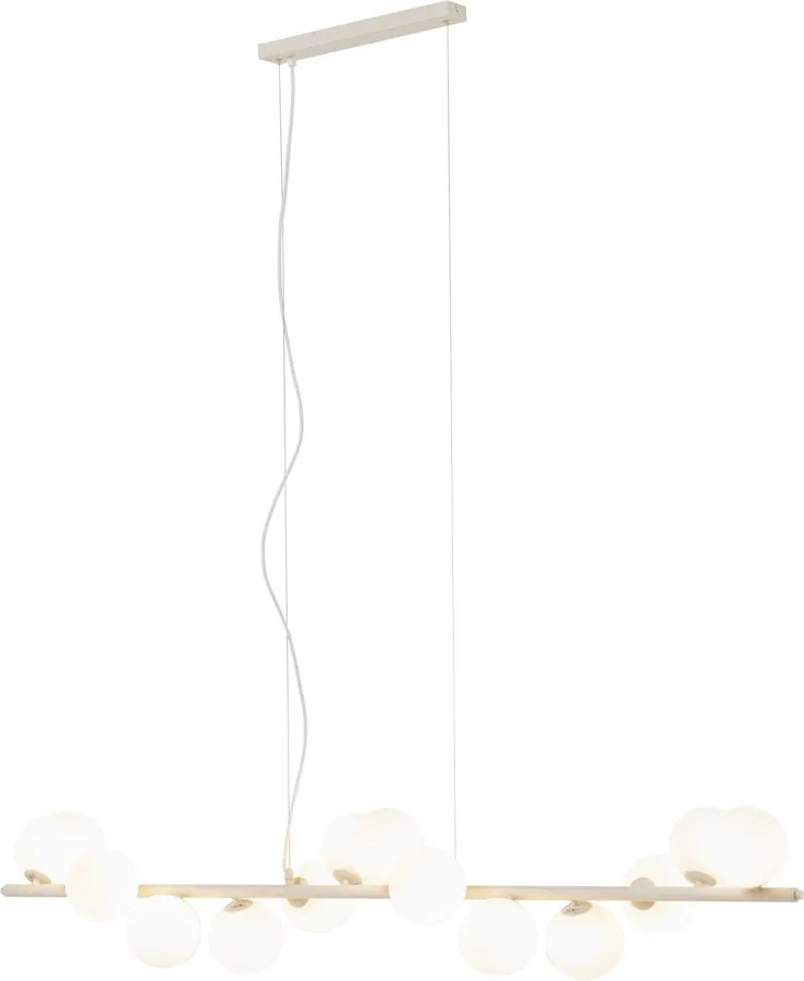 Lampa wisząca SCALA BALLS Milky - szarobeżowy