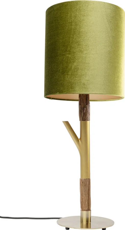 Lampa stołowa TWIG - zielony/złoty
