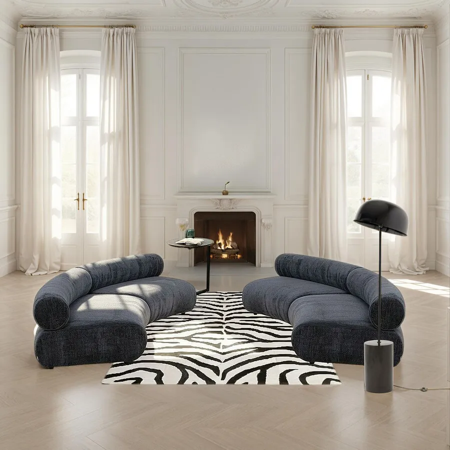 Lampa podłogowa LOUNGY - czarny
