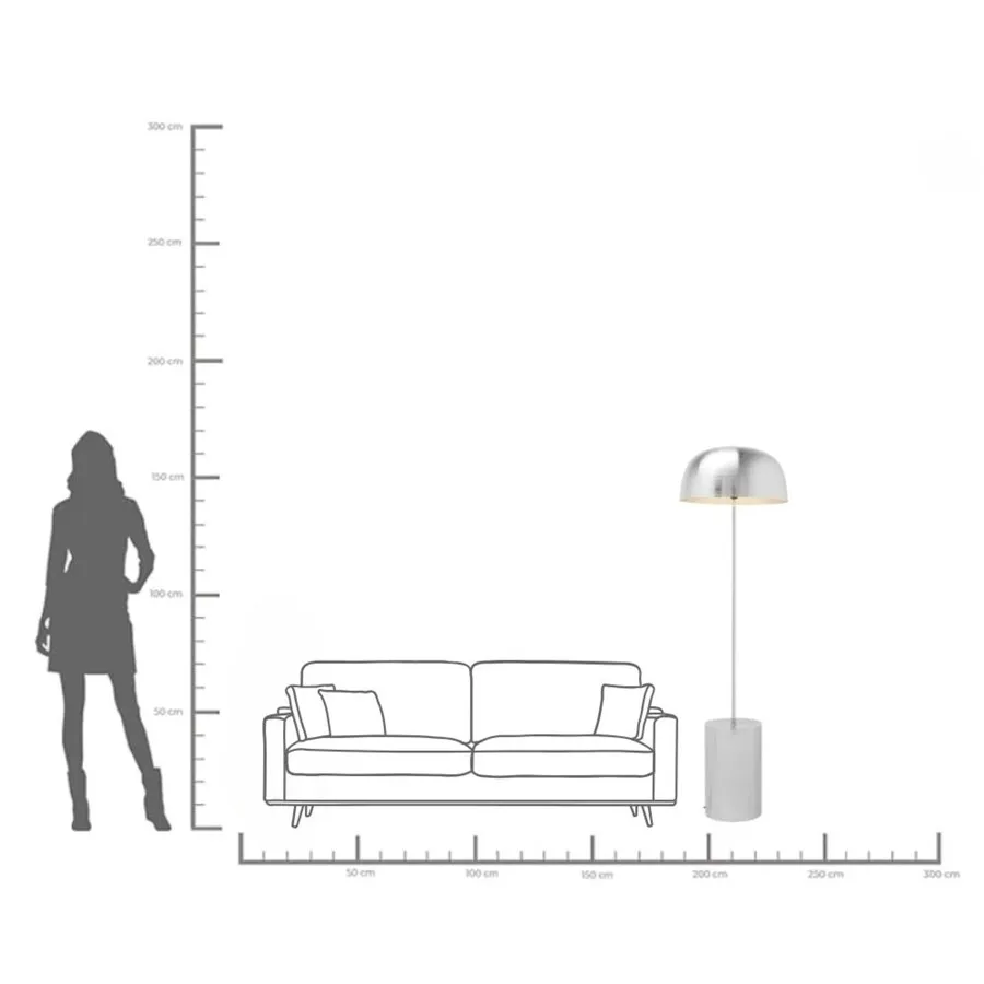 Lampa podłogowa LOUNGY - chrom