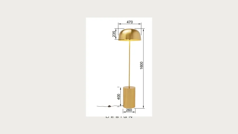 Lampa podłogowa LOUNGY - ecru