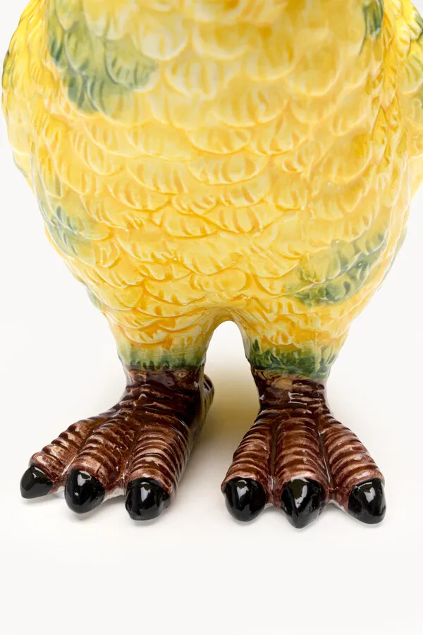 Figurka dekoracyjna PAPAGAYO 19 cm - żółty/zielony