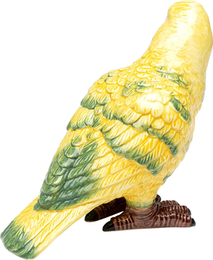 Figurka dekoracyjna PAPAGAYO 19 cm - żółty/zielony