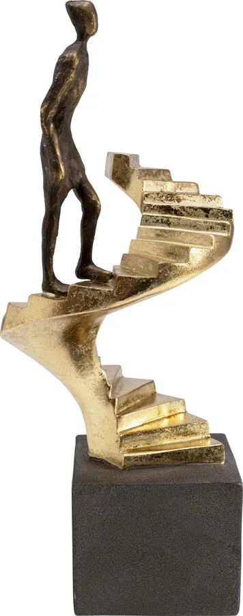 Dekoracja stojąca STAIRWAY ONE 34 cm - czarny/złoty