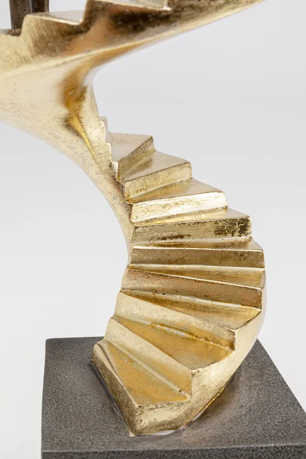 Dekoracja stojąca STAIRWAY ONE 34 cm - czarny/złoty