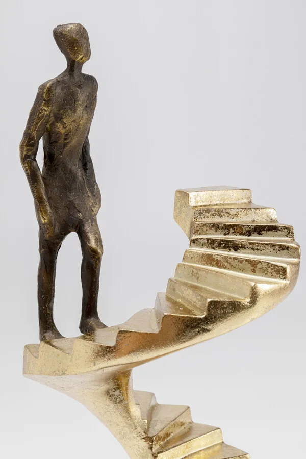 Dekoracja stojąca STAIRWAY ONE 34 cm - czarny/złoty