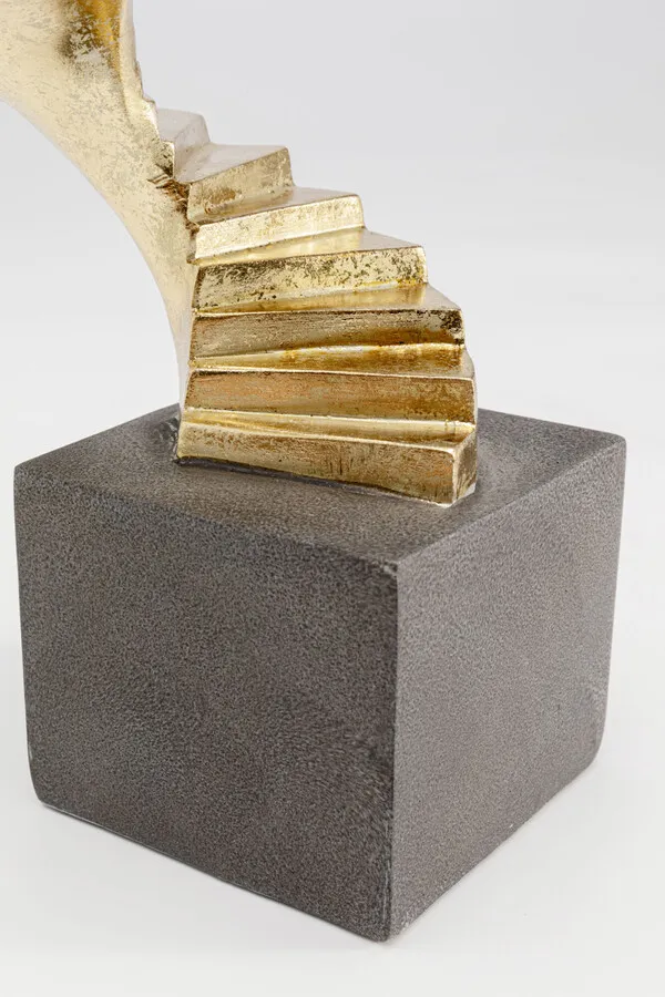 Dekoracja stojąca STAIRWAY ONE 34 cm - czarny/złoty