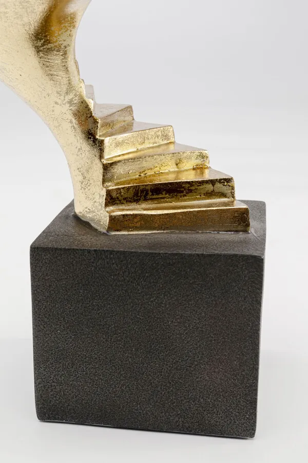 Figurka dekoracyjna STAIRWAY TWO 42 cm - czarny/złoty