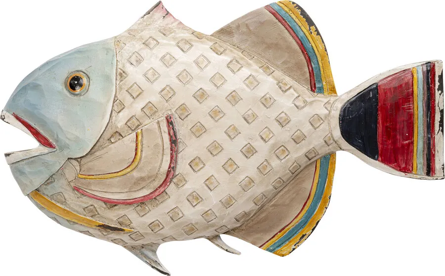 Dekoracja ścienna FISHY 30 cm - wielokolorowy