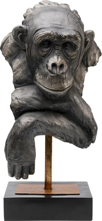 Figurka dekoracyjna MONKEY 74 cm - szary