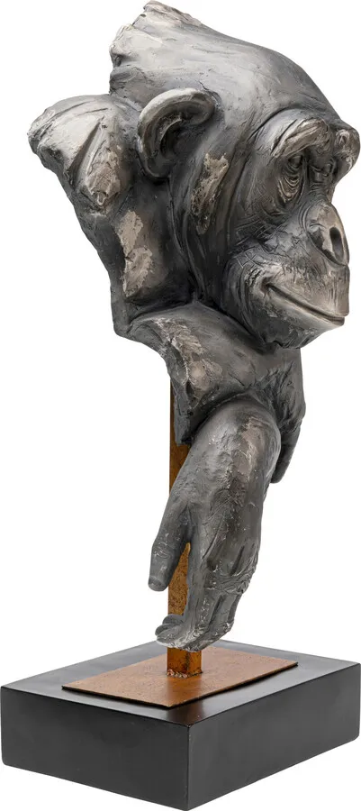 Figurka dekoracyjna MONKEY 74 cm - szary