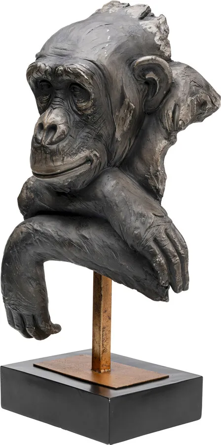 Figurka dekoracyjna MONKEY 74 cm - szary