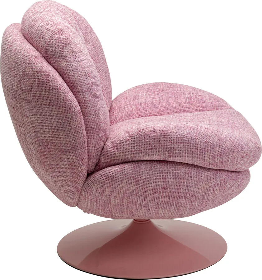 Fotel obrotowy COSY - różowy