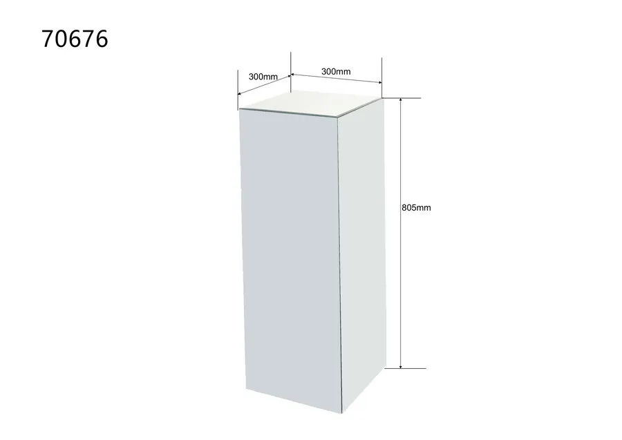 Postument LUXY 80 cm - lustrzany