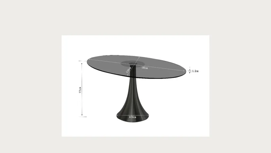 Stół okrągły GRANDE POSSIBILITA Agate 120 cm - wielokolorowy/złoty