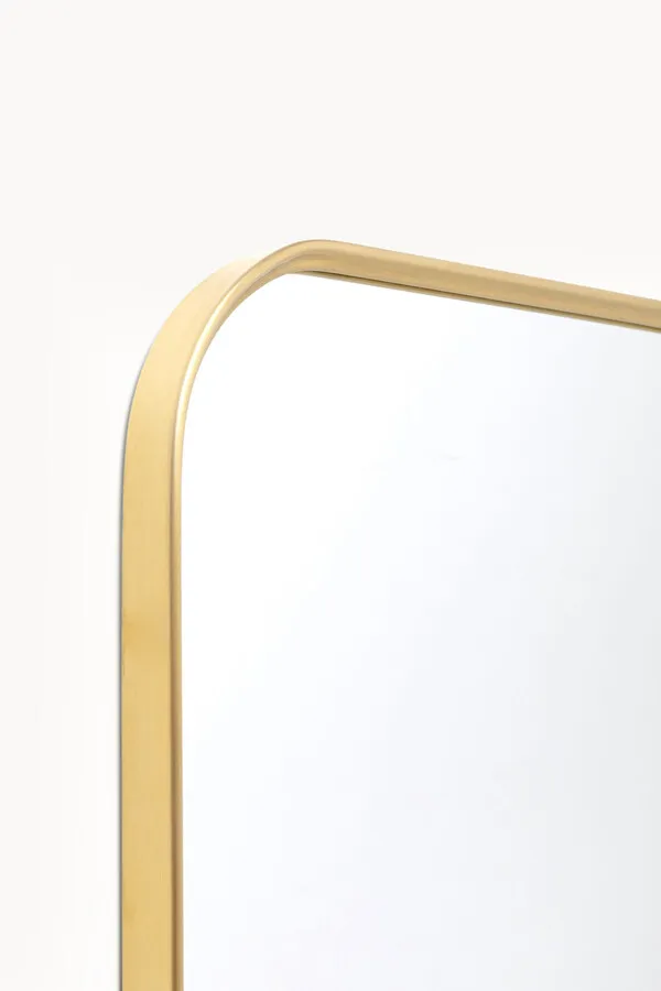 Lustro ścienne SIMPLY BRASS 80x120 - brązowy