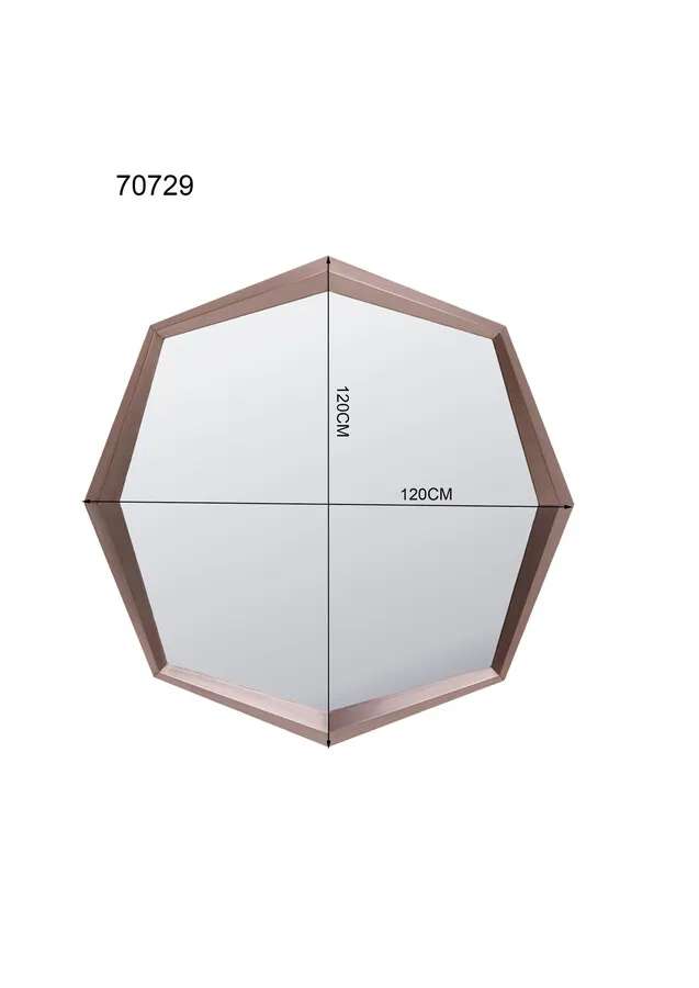 Lustro ścienne OCTAGON COFFEE 120x120 - brązowy