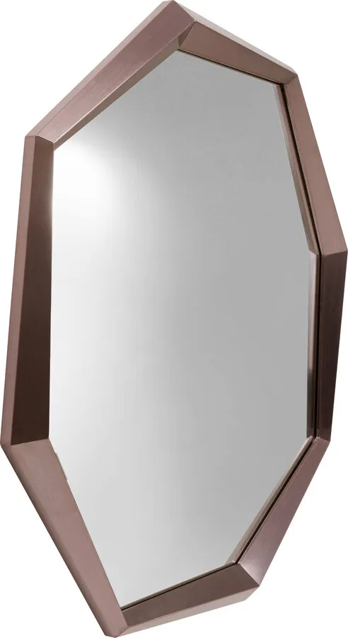 Lustro ścienne OCTAGON COFFEE 120x120 - brązowy