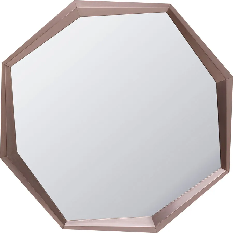 Lustro ścienne OCTAGON COFFEE 120x120 - brązowy