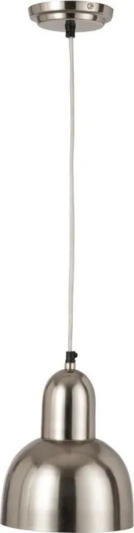 Lampa wisząca metalowa JOAN - srebrny