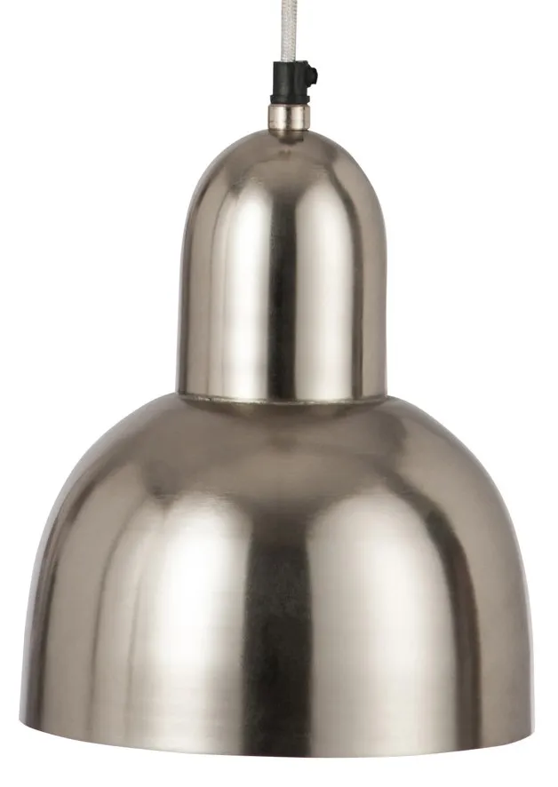Lampa wisząca metalowa JOAN - srebrny