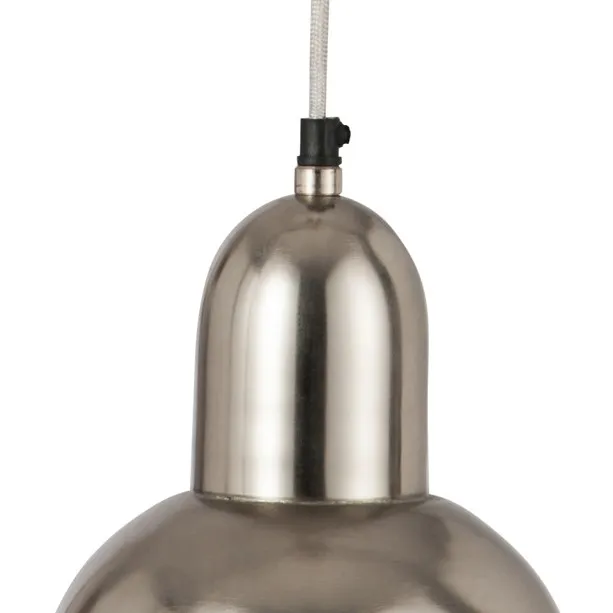 Lampa wisząca metalowa JOAN - srebrny