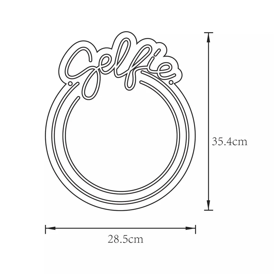 Neon FM-MT07 lustro selfie led