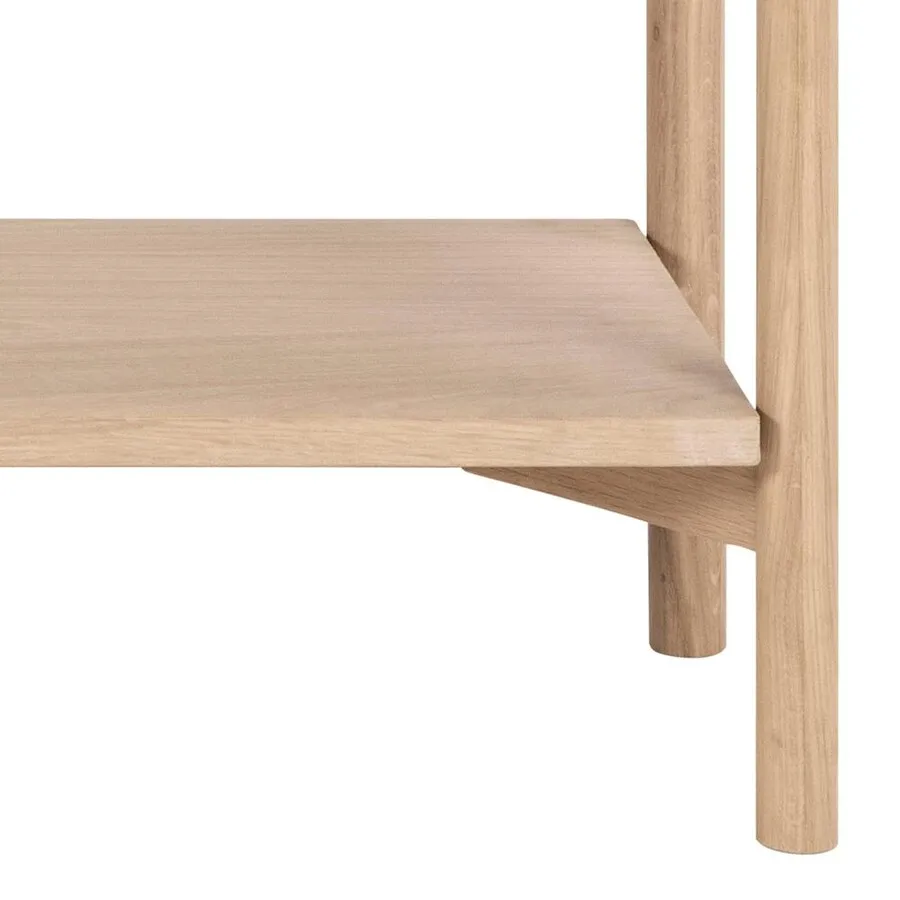 Regał BRAIDWOOD 88 cm - dąb bielony