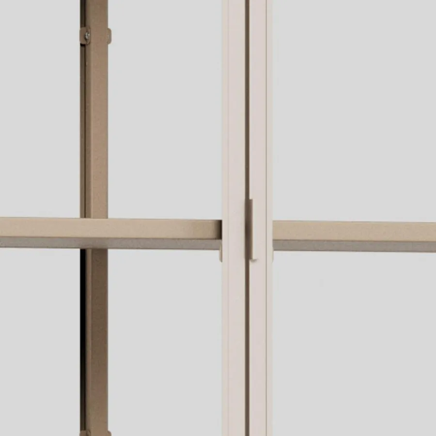 Witryna 2-drzwiowa SEAFORD - transparentny/szary