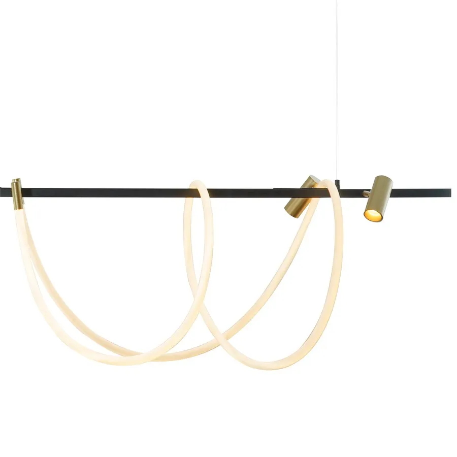 Lampa wisząca BALBO 2200277L - czarny/złoty