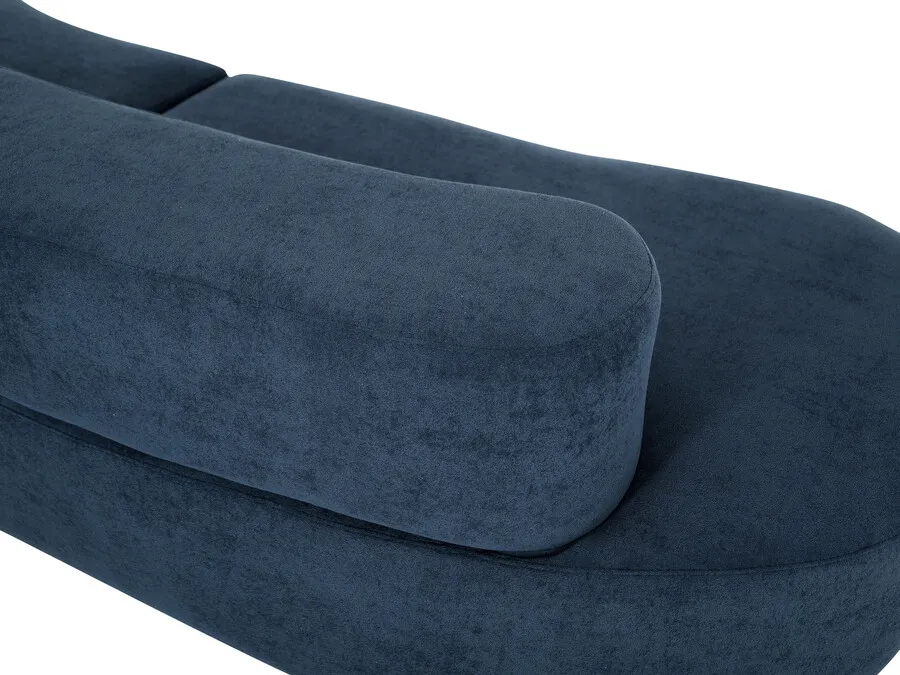 Sofa welurowa NUA N75 - granatowy