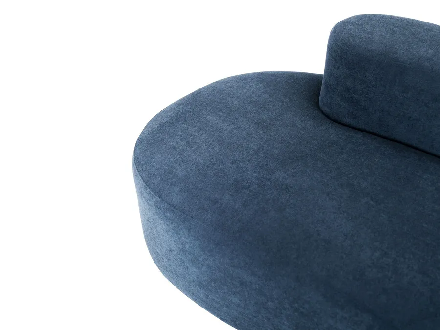 Sofa welurowa NUA N75 - granatowy