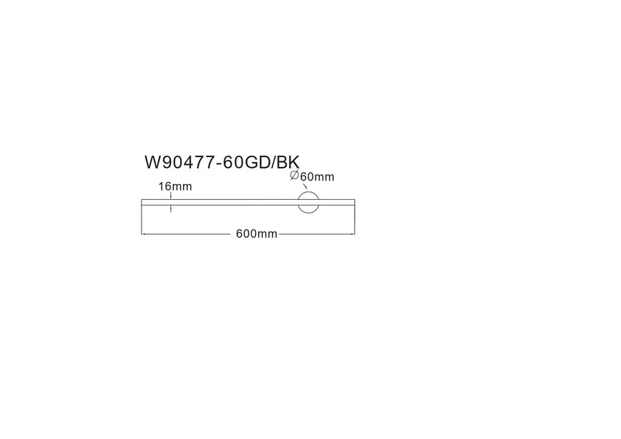 Kinkiet TROY W90477-60GD - złoty