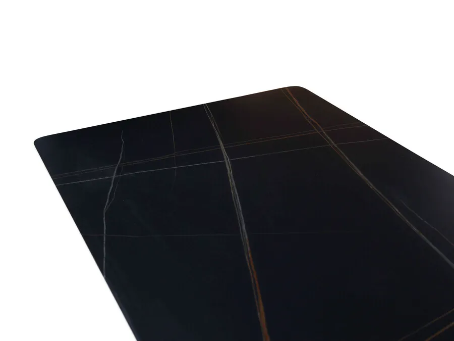 Stół MODIG 180x90 - czarny marmur/grafitowy
