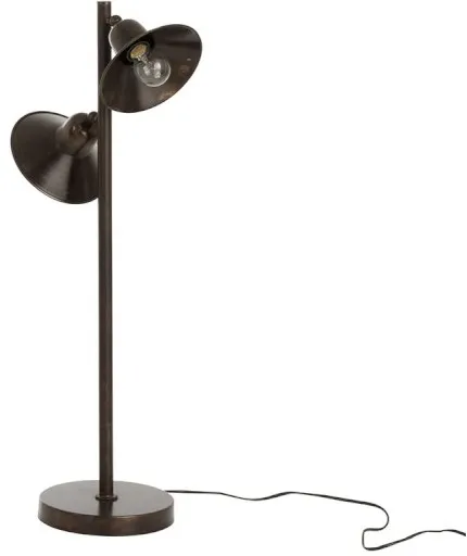 Lampa podłogowa metalowa KRASS - brązowy