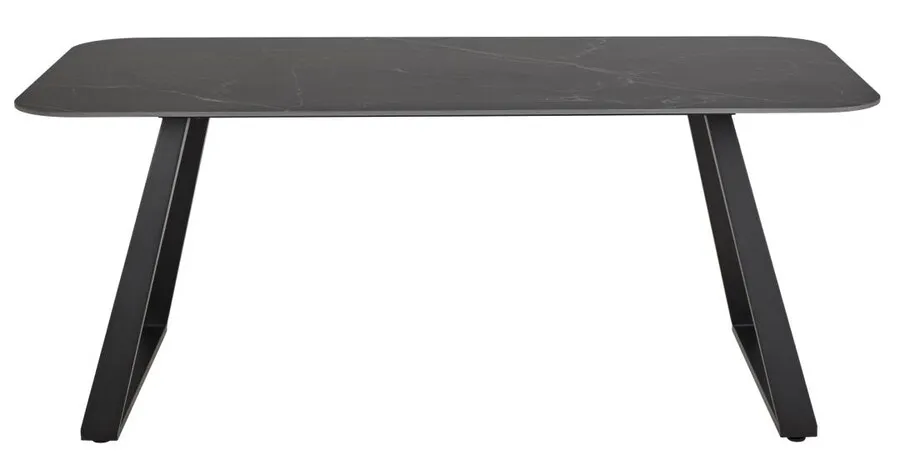 Stół z ceramicznym blatem ANTALYA 180x90 - czarny
