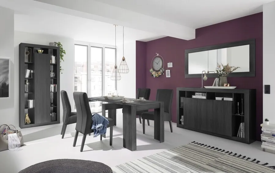 Stół rozkładany RIMINI 137/185x90 - czarny