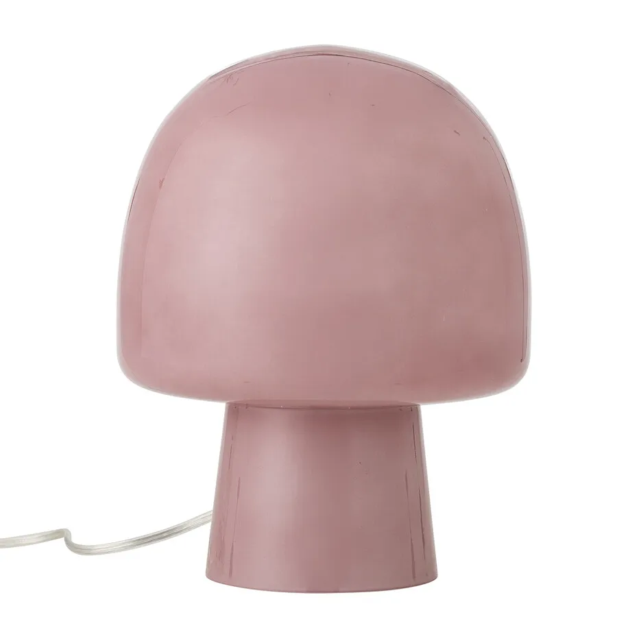 Lampa stołowa szklana PADDY - różowy