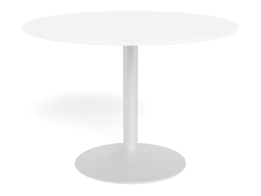 Stół okrągły IBIZA 110 cm - biały